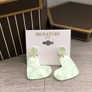 Beautiful Heart Acrylic Earrings